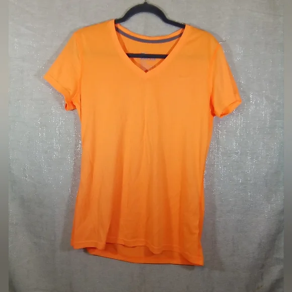Nike Dri-Fit Neon Orange Tee Shirt! Size Large - Picture 3 of 5